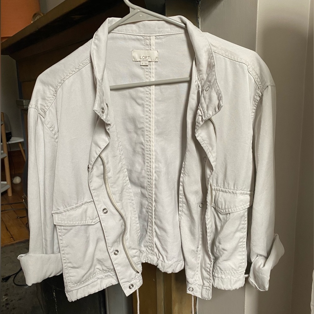 Cropped causal jacket